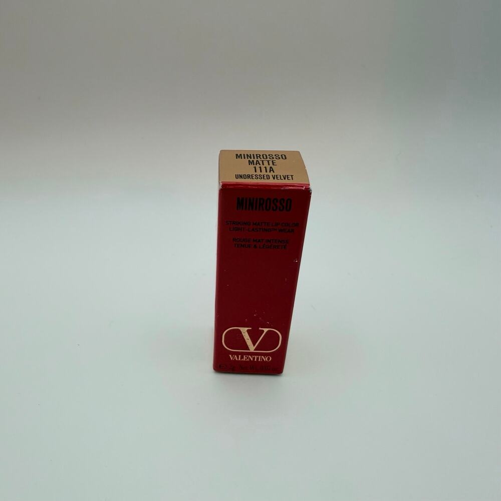 Mini Valentino Rosso Valentino Matte Lipstick 111A Undressed Velvet 2g NIB - Picture 5 of 9